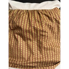 Chaps Annabelle Retired Pattern Tan Red Ralph Lauren KING Bed Skirt Dust Ruffle