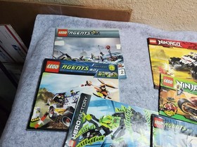 (LOT) Lego Manual's, Space Police, Agents of Shield & Ninjago, 11 Manuals, VGC
