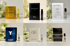 6 Men's Cologne Perfume Fragrance Sample Size Spray Set New in card Total 6 vial