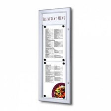 Bacheca Porta Menu Ristorante con Fascia Personalizzabile - Formato 2xA4