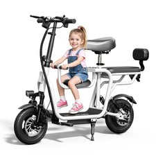 EILLEO Electric Scooter W/ Seat 48V for Adult 500W Max Motor 17.4MPH 20 Miles