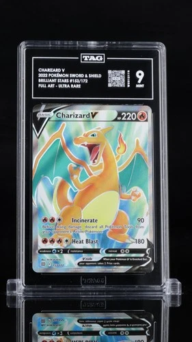 Charizard V (Full Art) 153/172 Swsh09: Brilliant Stars Holo TAG 9