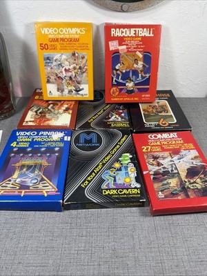 Lot of 8 Atari 2600 Games With Boxes Tested No Manuals