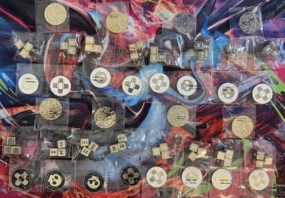 Metal Pokemon - Coins - Dice - Condition Markers Lot(Charizard UPC x6) + More! - Photo 1/2