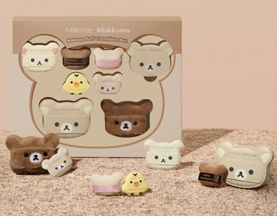 MilleFee Rilakkuma Limited Complete Box Collaboration Make-up Puff From Japan