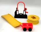 4 Vintage Fisher Price Little People Sesame Street Clubhouse Accessories #937
