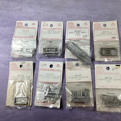 Lot Of 8 Various Scale Structures Ltd. Metal Accessories (See Pictures For #s)
