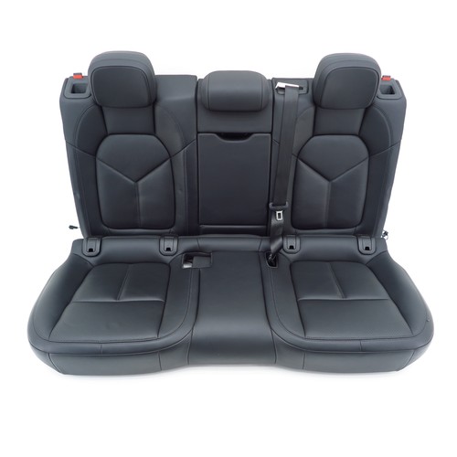 Sitzbank Rücksitzbank Leder Schwarz Porsche Macan 95B Turbo