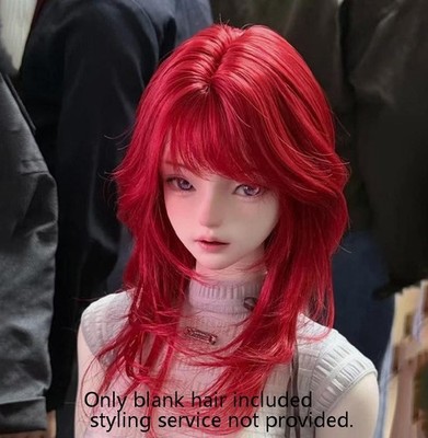 1/6 1/4 1/3 Long Straight Hair High-temperature Fiber Silk Wig Fit BJD Doll