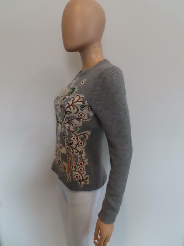 Christian Dior Elephant Embroidered Cruise 2020 Sweater F 34/US 2 $2,200