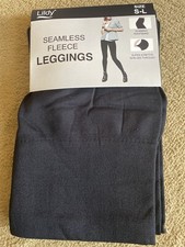 Lildy Seamless Fleece Black Leggings Size S-L