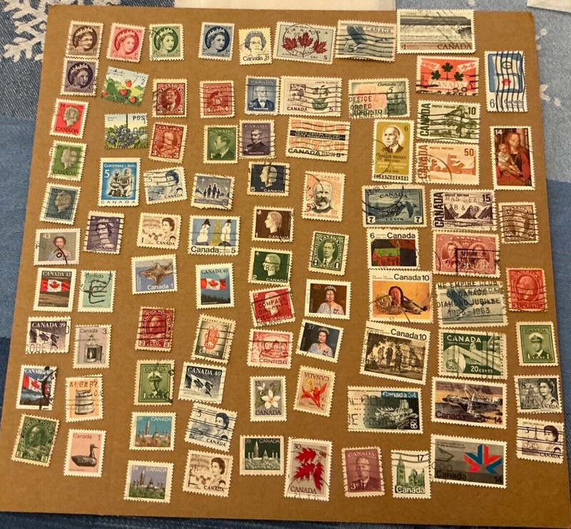 Lot of   110 Canada stamps used off paper.