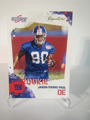 2010 Score Signatures Jason Pierre-Paul Rookie Autograph Card Auto RC  Giants