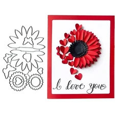 Flowers Butterfly Heart Metal Die Cuts, Flowers Heart Metal Cutting Dies Cut ...