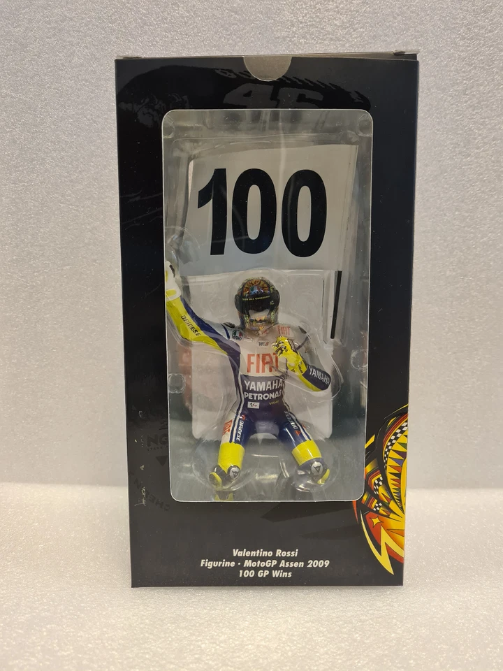 Figurine V.Rossi Moto GP Assen 2009 100 GP Wins 312090176 1/12 Minichamps - Immagine 2 di 2
