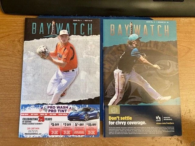 A Pair of 2 Diff Gunnar Henderson 2022 Minor League Programs BALTIMORE ORIOLES !