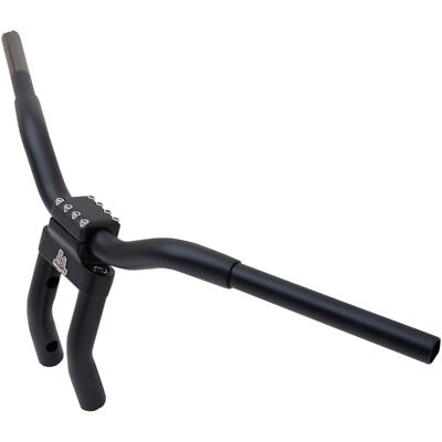 LA Choppers Matte Black 9'' Kage Fighter Handlebar with  Pullback LA-7336-06M