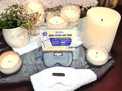 Vintage WINCO Full Vision Electric Heat Mask Headache & Sinus Relief - TESTED