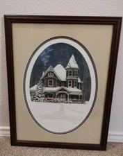Stephen Sebastian Signed Embossed Etching Limited Framed 189/975  Grandma Decor 