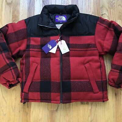 NWT Mens The North Face Harris Tweed Purple Label Nuptse Down Puffer Jacket  Sz M | eBay