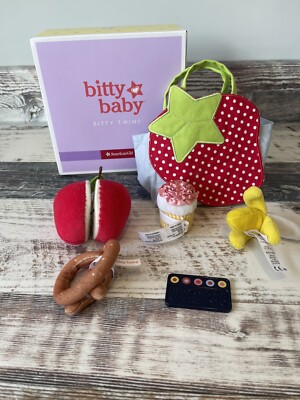 American Girl BITTY TWINS Doll TWINS  GROCERIES - Partial Set Only in Box 2014