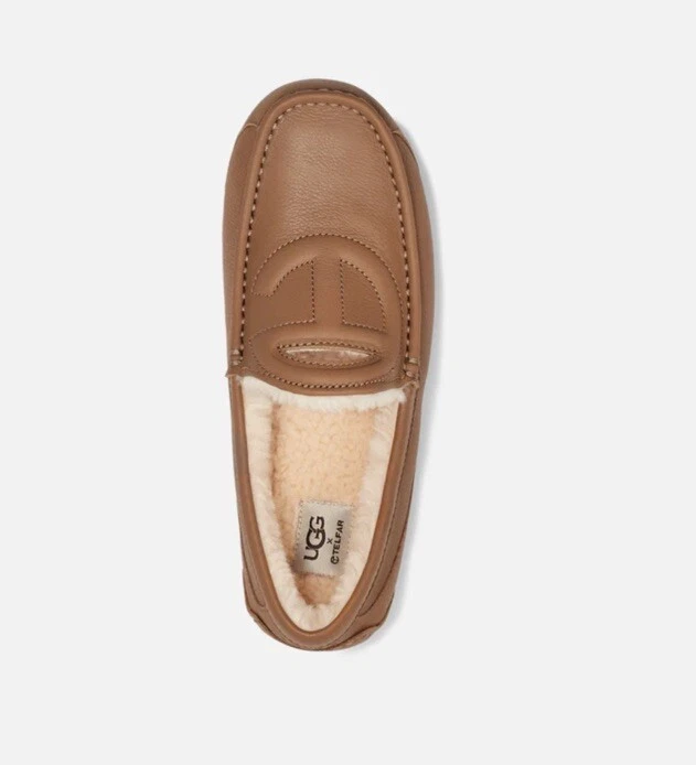 $170 UGG x TELFAR Ascot Ciabatta in pelle e lana da uomo taglia US9 UK8 EU 42