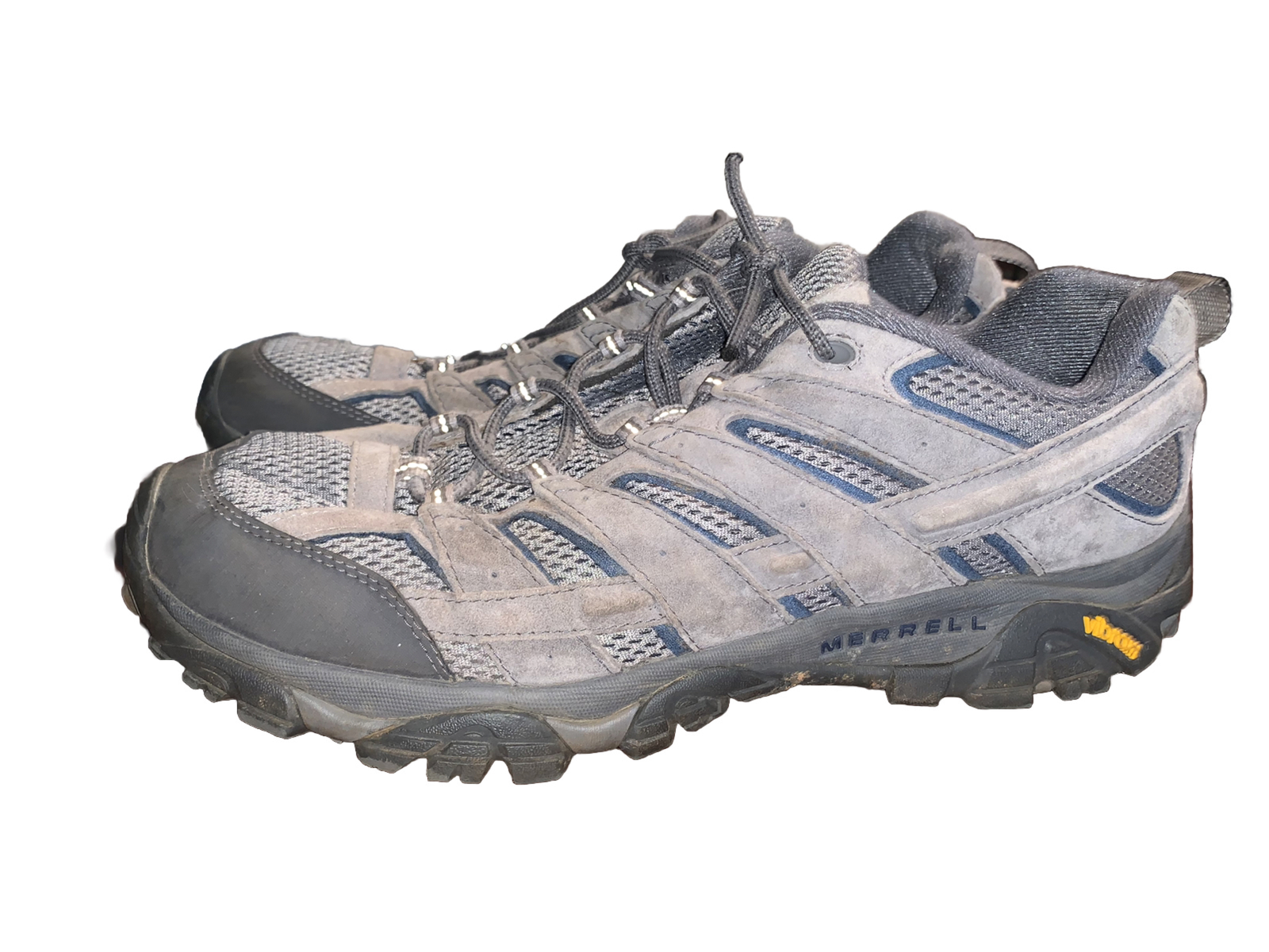 Scarpe da trekking Merrell uomo Moab 2 impermeabili Vent taglia 14 grigio suola Vibram