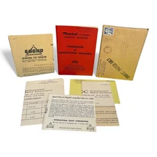 1960 Handbook of Application Methods Thiokol LP Epoxy Concrete Adhesives Packet