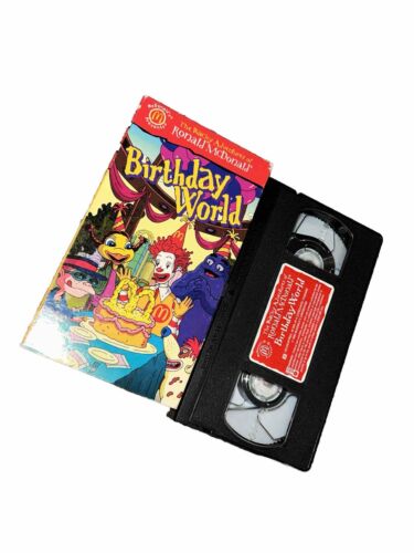 The Wacky Adventures of Ronald McDonald - Birthday World VHS 2000 Video - Afbeelding 1 van 5