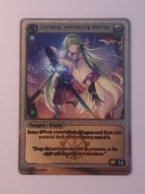 Grand Archive TCG Kickstarter Lorraine Wandering Warrior Silver