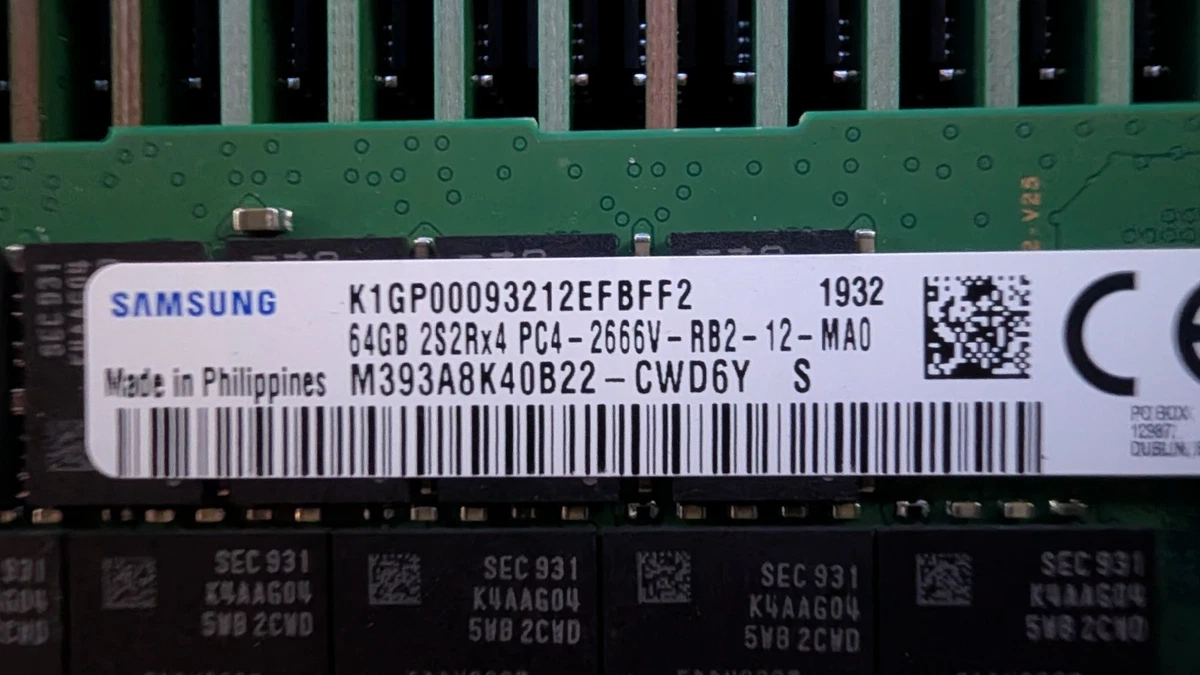 Samsung DDR4 SDRAM 64 GB Total Capacity Memory (RAM) for sale | eBay