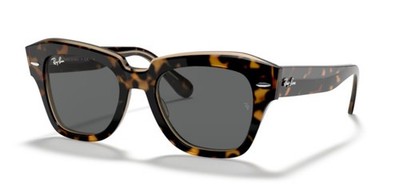 Ray Ban 2186 State Street - 49 1292B1 - Sonnenbrille - Havanna/Dunkelgrau