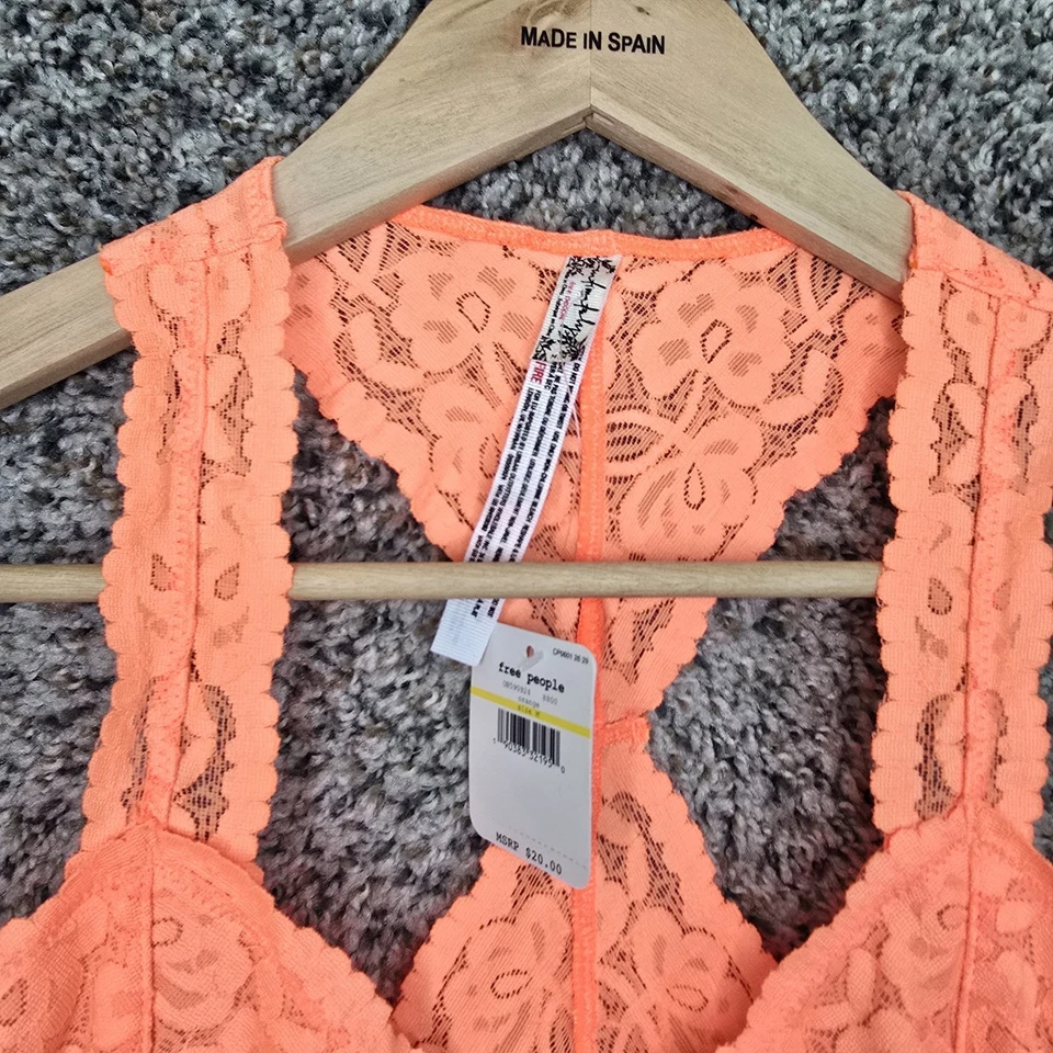 Женский бюстгальтер Intimate Free People средний оранжевый кружевной галлон спортивная спина - Изображение 4 из 4