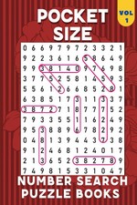 Pocket Size Number Search Puzzle Books: for Adults 4x6, 102 Puzzles Large font-