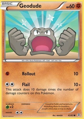 Geodude - 43/83 - Common - Lightly Played