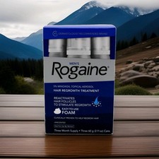 ROGAINE 5 Minoxidil Unscented Foam Hair Regrowth Treatment 3 Month - EXP08/2027