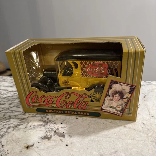 Vintage Coca Cola Die Cast Metal Delivery Truck Bank Coke 1993 Ertl Chevy GM