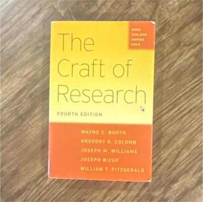The Craft of Research 4th Edition Booth, Colomb, Williams Paperback Textbook