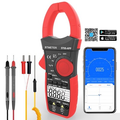 BTMETER Zangenmultimeter Digital Zangenamperemeter TRMS AC&DC Zangenmessgerät DE