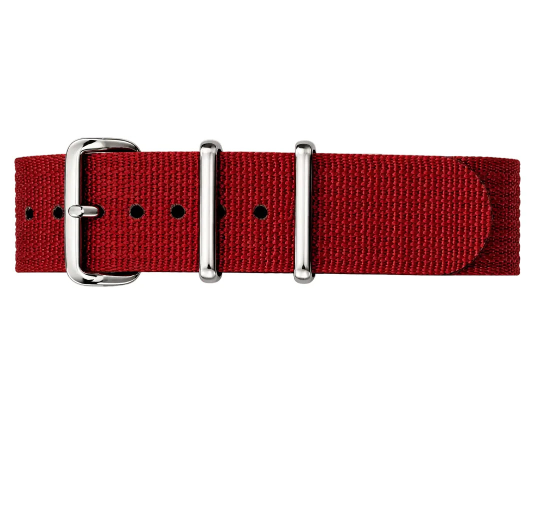 Bracelet Nato rouge sang Masar en nylon pour remplacer un bracelet cuir