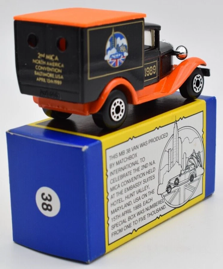 Matchbox Superfast MB38 Ford Model A Van MICA USA Convention 1989 Promozionale - Immagine 2 di 2