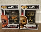 Funko Pop Star Wars Lot Wicket 608 And C-3P0 609 New In Box