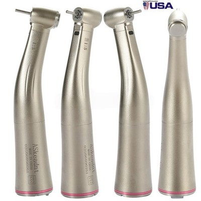 NSK Style LED Dental Electric Handpiece 1:5 Contra Angle Fiber Optic High Speed