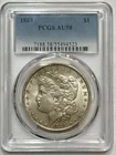 Morgan Silver Dollar 1889 PCGS AU 58 About Uncirculated 90% Silver $1 Coin