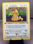 Pokemon TCG 1st Edition Dragonite 4/62 Fossil Holo Rare VTG WOTC 1999