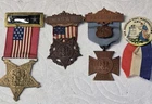 Lot Of 4 GAR / Ladies Of The GAR Medals. Nice Ribbons. Marshalltown Iowa
