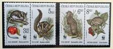 TIMBRE STAMP 4 REP. TCHEQUE Y&T#108-11 RAT RONGEUR NEUF**/MNH-MINT 1996 ~F42