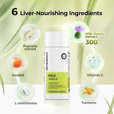 Oxyenergy Milk Thistle Liver Detox & Colon CleanseNatural Liver Health Support w