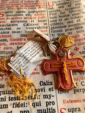 RARE 1° CLASS RELIC POPE PIUS XI : Stunning reliquary & Pope's medal !!!