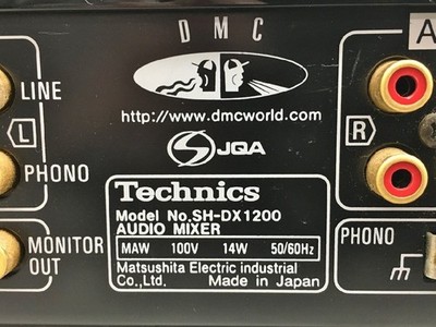 TECHNICS SH-DX1200 World DJ Championship Audio Mixer | eBay